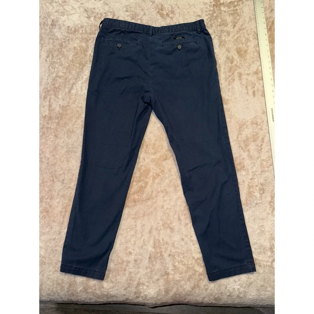 EUC Mens Banana Republic athletic fit blue chino pants size 35x30